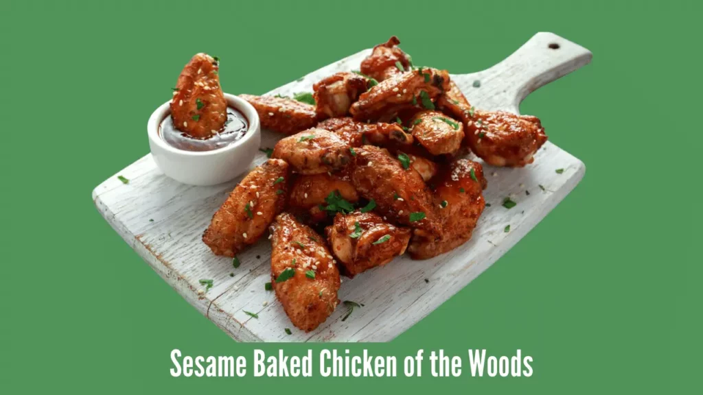 Sesame Baked Chicken of the Woods